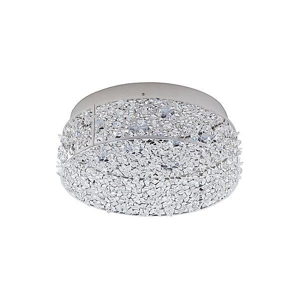 Lucande LED Deckenleuchte Felias 9621800 Modern in Chrom 1-flammig Schlafzi günstig online kaufen