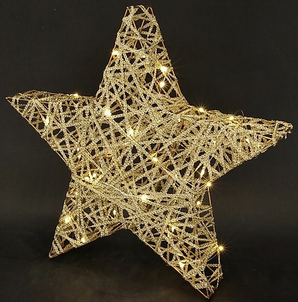 I.GE.A. Dekostern LED Stern mit Timer 45 cm, 1 St., Deko Warmweiß Leuchtste günstig online kaufen