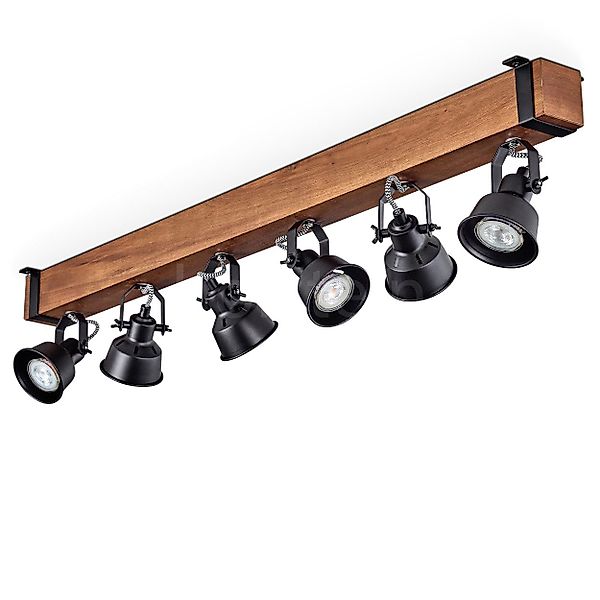 hofstein Deckenleuchte moderne Deckenlampe aus Metall/Holz günstig online kaufen