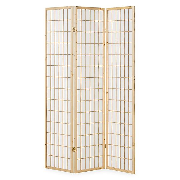 Homestyle4u Paravent Raumteiler Trennwand Shoji Natur günstig online kaufen