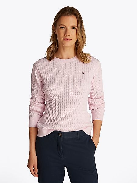 Tommy Hilfiger Rundhalspullover CO CABLE C-NK günstig online kaufen