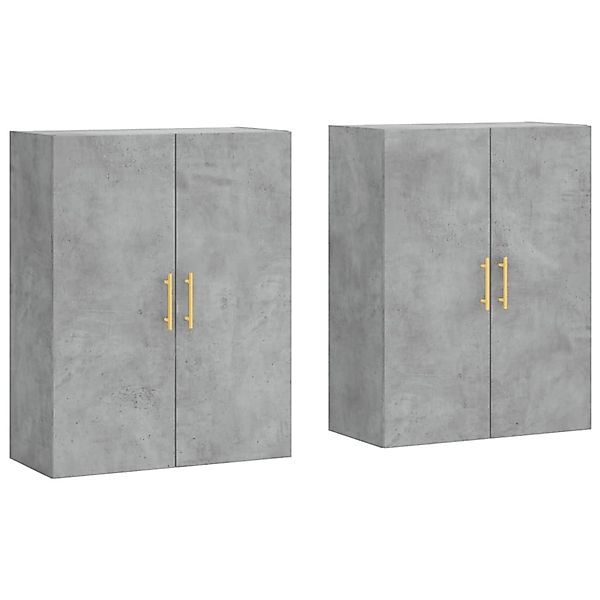 vidaXL Wandschränke 2 Stk Betongrau 69,5x34x90 cm 3195615 günstig online kaufen