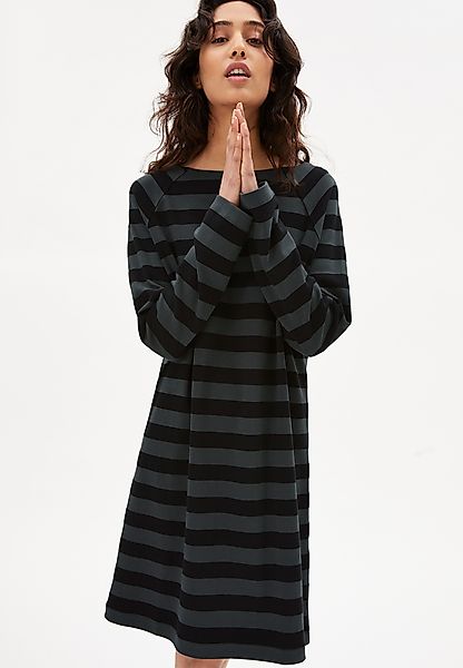 Danikaa Stripe - Damen Jerseykleid Aus Bio-baumwolle günstig online kaufen