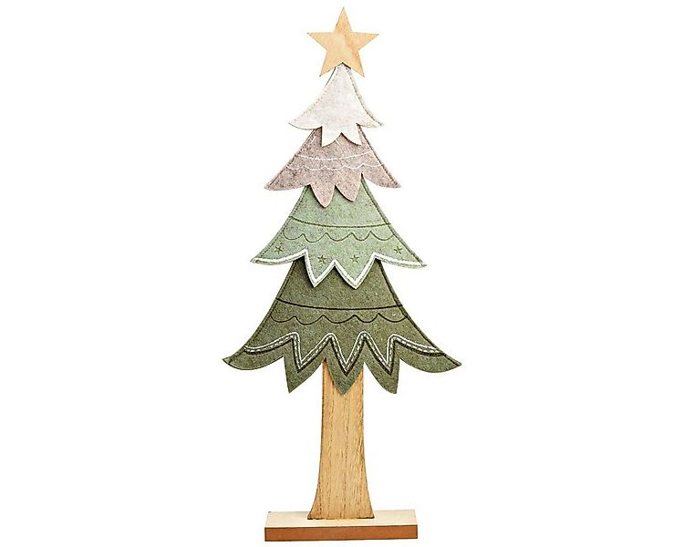 matches21 HOME & HOBBY Dekofigur Grüne Tannenbaum Dekofigur, Kunstfelloptik günstig online kaufen