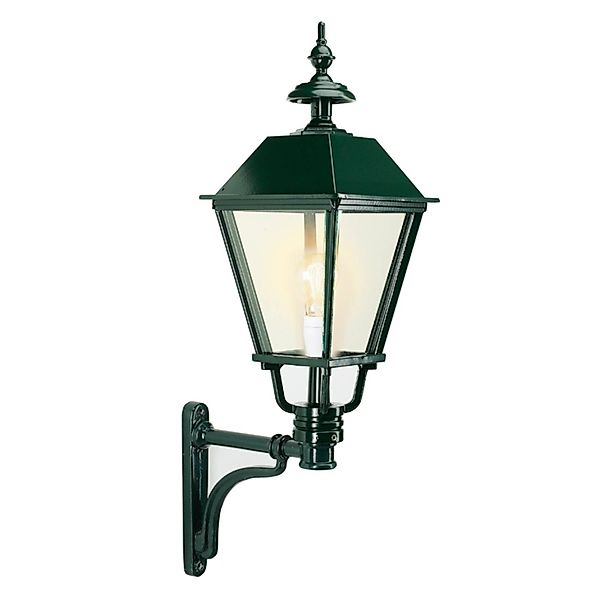 Außenwandleuchte Bergen, grün, Höhe 80 cm, Metall, IP44 günstig online kaufen