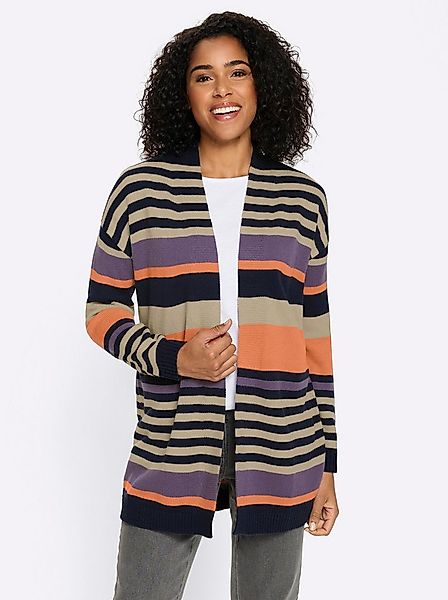 Sieh an! Strickjacke Long-Strickjacke Langarm Jersey günstig online kaufen