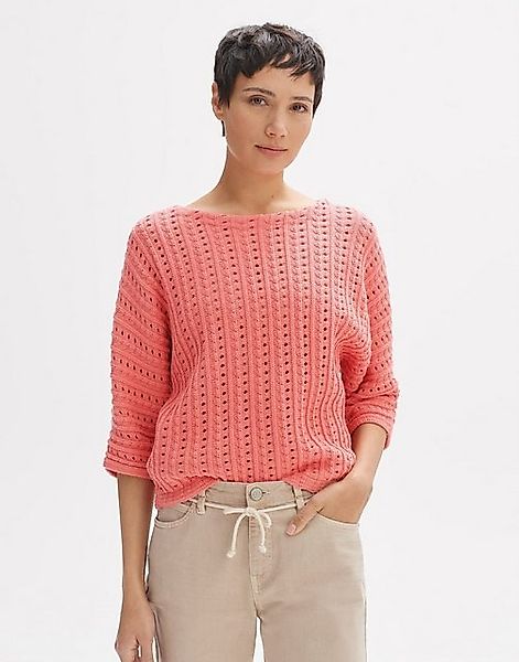 OPUS Strickpullover Parduli weite Passform Ajourstrick Ajourstrick günstig online kaufen