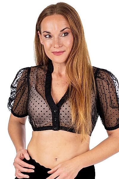 MarJo Dirndlbluse Dirndlbluse - ZEITLARN - schwarz günstig online kaufen