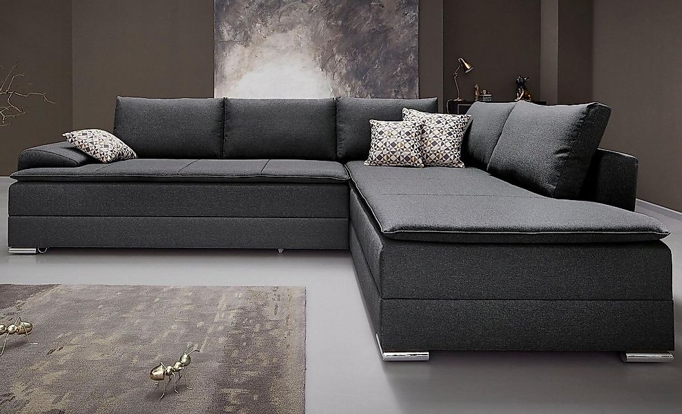 INOSIGN Ecksofa "Night & Day L-Form, B: 324 cm" mit Bettfunktion, Bettkaste günstig online kaufen