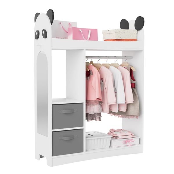 radelldar Kinderkleiderschrank Kleiderständer mit Kleiderstange (3-St) günstig online kaufen