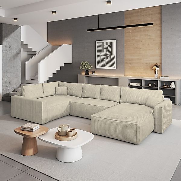 Masseno Ecksofa VELAMI mit Schlaffunktion U-Form, günstig online kaufen