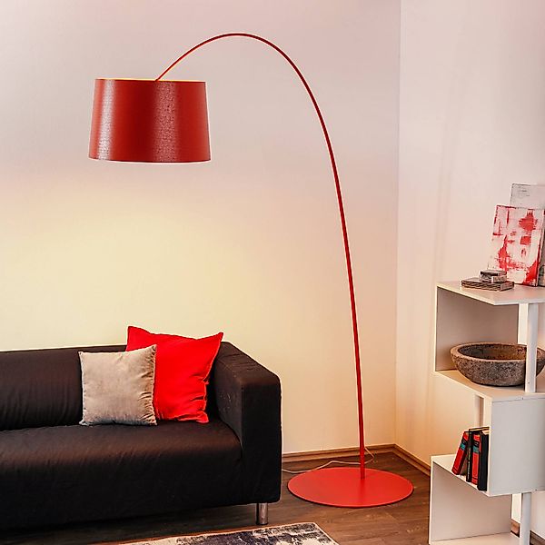 Foscarini Twiggy Bogenleuchte mit Dimmer, purpur günstig online kaufen