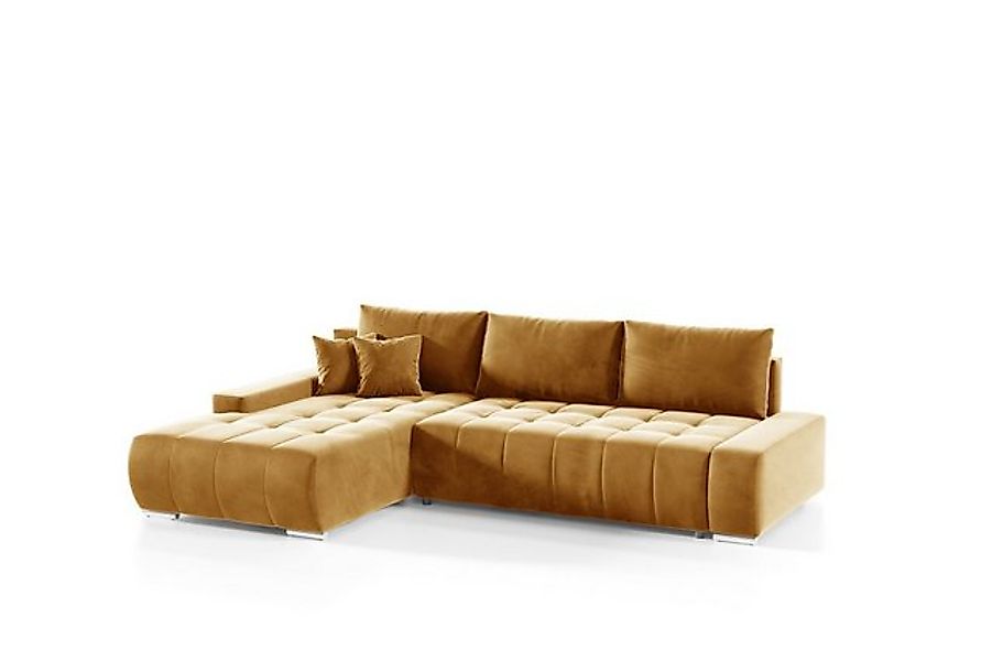 Fun Möbel Ecksofa Sofa mit Schlaffunktion VOGAR, inkl. Bettkasten, inkl. 3 günstig online kaufen