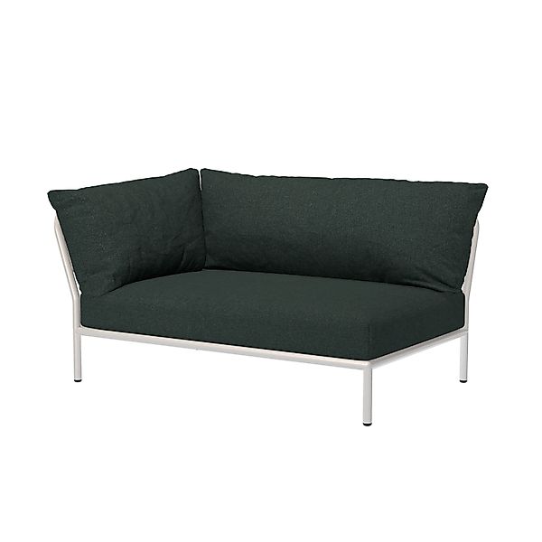 LEVEL2 Outdoor Sofa Lounge-Modul 2 Alpine Weiß Links günstig online kaufen