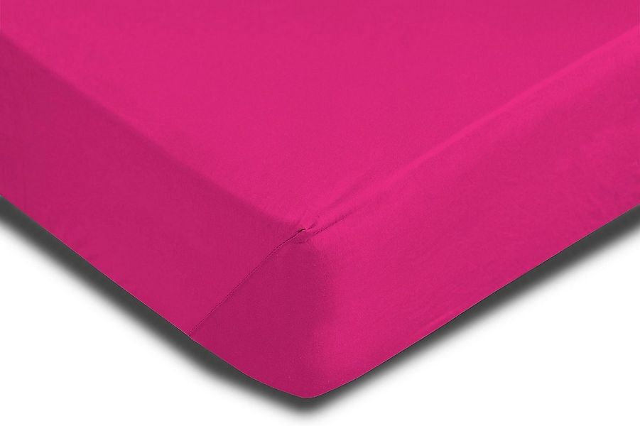 One Home Spannbettlaken, Jersey, Gummizug: rundum, (1 Stück), Baumwolle wei günstig online kaufen