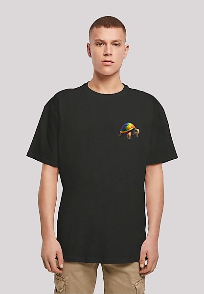 F4NT4STIC "Rainbow Turtle OVERSIZE TEE" Print günstig online kaufen