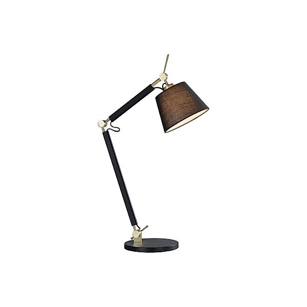 Lucande Tischlampe Marvaine 10020453 in Schwarz aus Metall 1-flammig E27 Wo günstig online kaufen