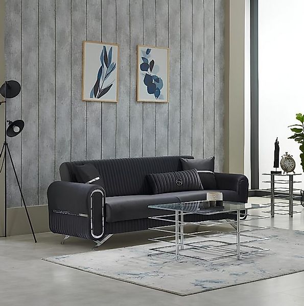 JVmoebel Sofa Luxus Sofa Couch Dreisitzer 3-Sitzer Couchen Polster Design L günstig online kaufen