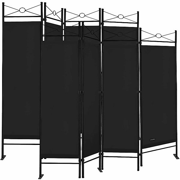 Paravent Lucca 2er-Set Schwarz 180x163cm günstig online kaufen