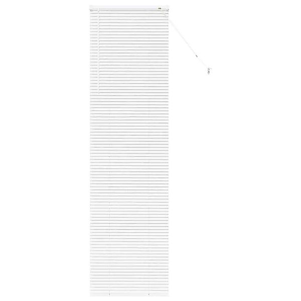 vidaXL Balkenjalousien mit Vorhängen Weiß 220 x 55 cm Aluminium 42006013 günstig online kaufen