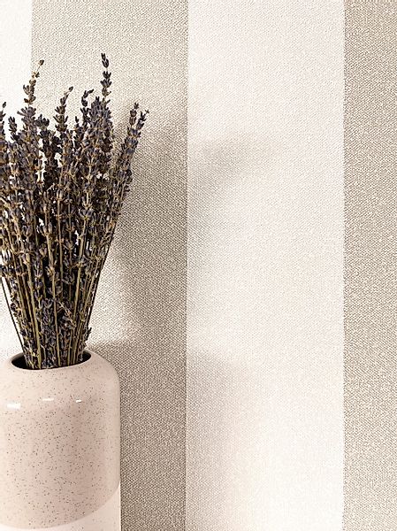 Newroom Vliestapete, Beige Tapete Streifen Streifen günstig online kaufen