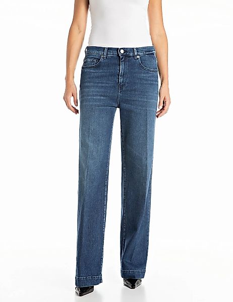 Replay Straight-Jeans "MELJA", mit weitem Bein günstig online kaufen