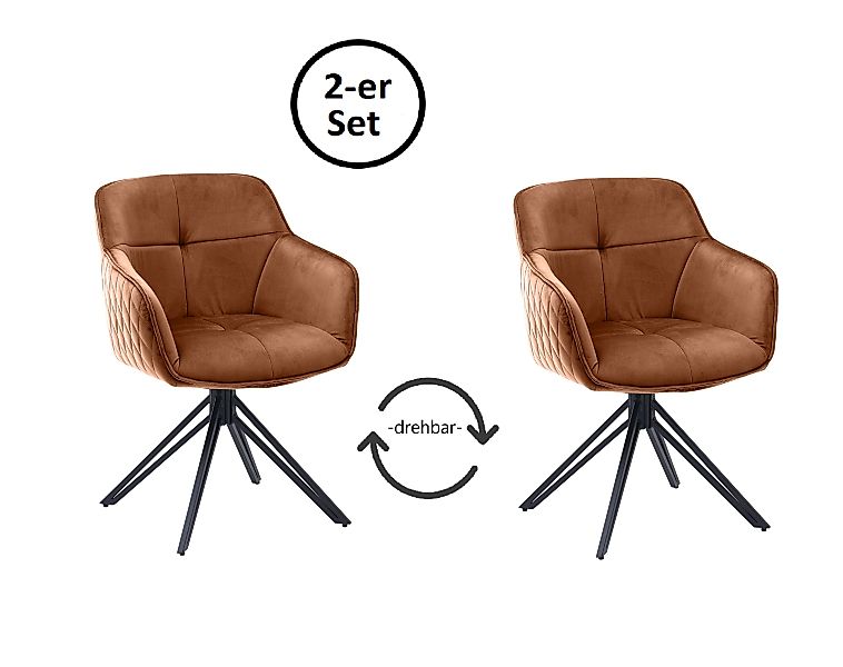 freiraum Armlehnstuhl Emma (2er Set), (2er günstig online kaufen