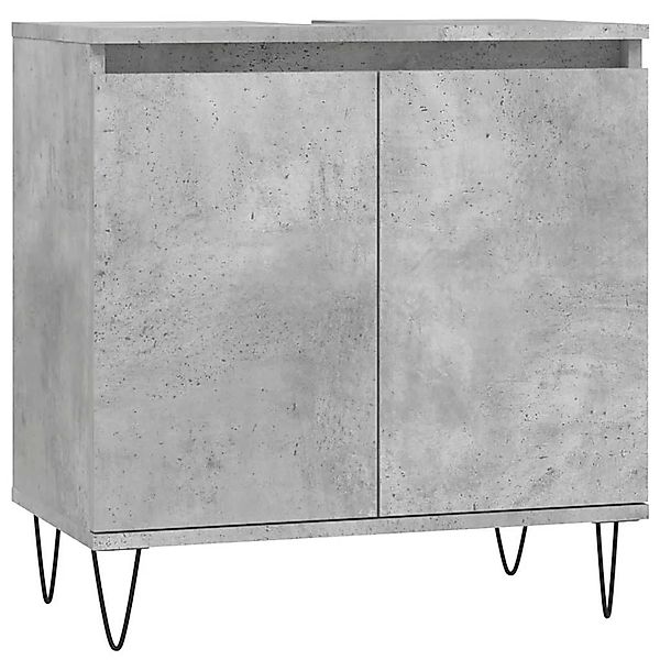 vidaXL Badschrank Betongrau 58 x 33 x 60 cm Holzwerkstoff 831584 günstig online kaufen