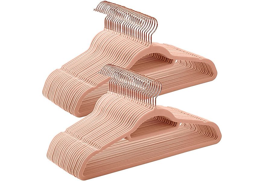 SONGMICS Kleiderbügel Bügel, (50-tlg), Samt Bügel, rutschfest, 360° drehbar günstig online kaufen