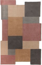 FLAIR RUGS Wollteppich "Abstract Collage, 100% Wolle" rechteckig 11 mm Höhe günstig online kaufen