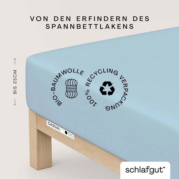 Schlafgut Spannbettlaken "CASUAL u.a. in Gr. 90x200, 140x200 oder 180x200 c günstig online kaufen