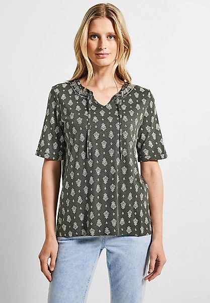 Cecil T-Shirt, aus softem Materialmix günstig online kaufen