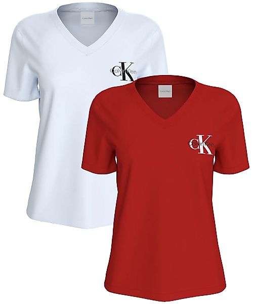 Calvin Klein Jeans T-Shirt "A- Logo VN 2 pack Tee" Packung, 2er-Pack, 2 Stk günstig online kaufen