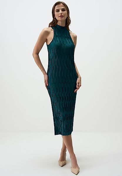 Jimmy Key Minikleid Smaragd Hoher Kragen günstig online kaufen