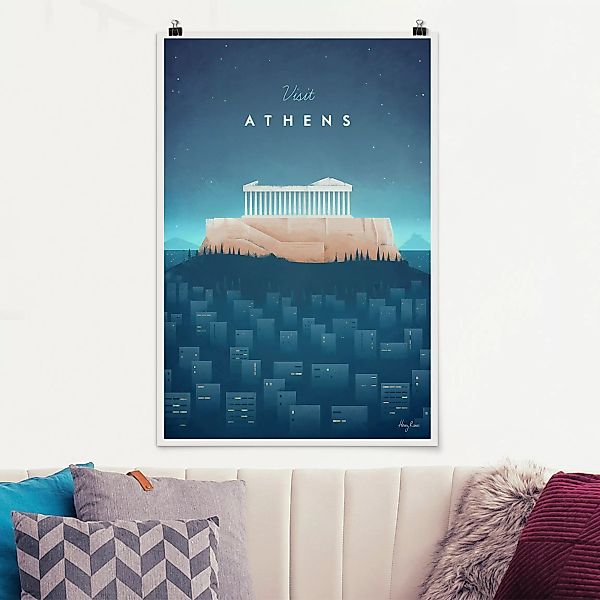 Poster Architektur & Skyline - Hochformat Reiseposter - Athen günstig online kaufen