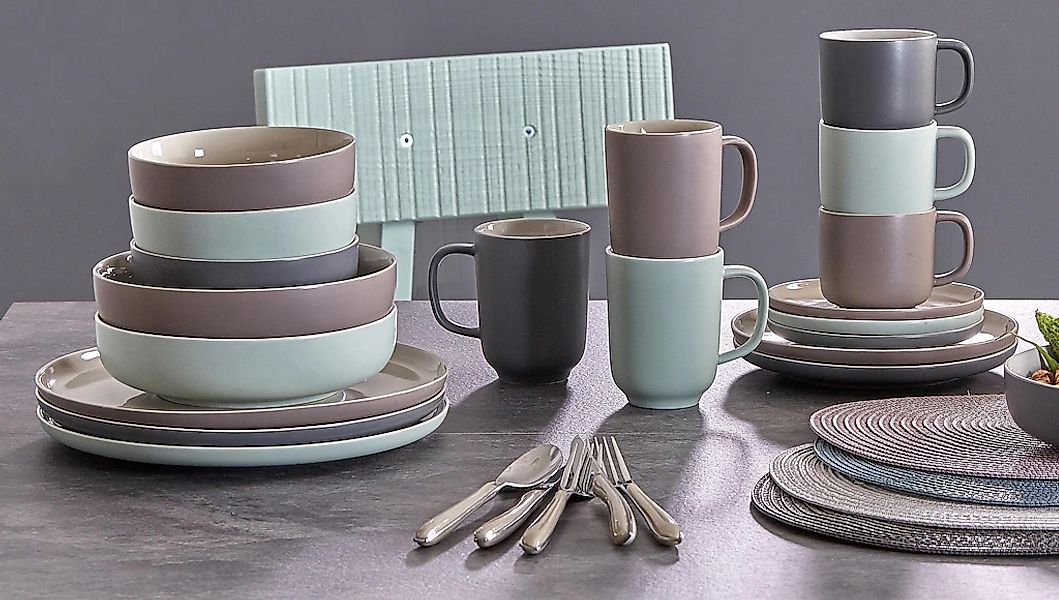Ritzenhoff & Breker Jasper Kombiservice 16-teilig Grau günstig online kaufen