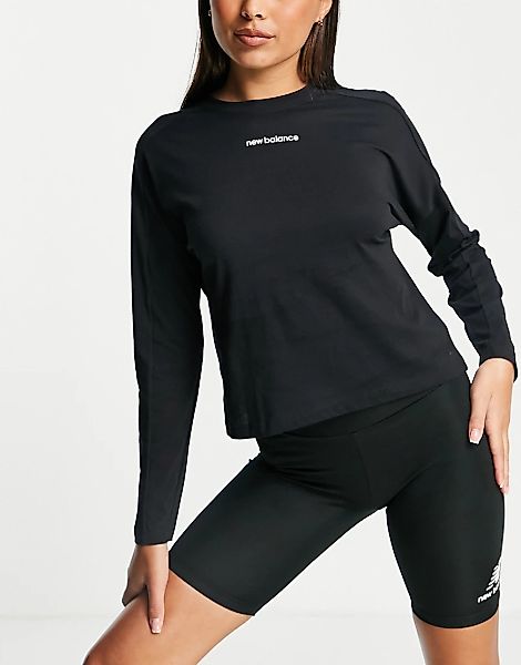New Balance – Running Relentless – Langärmliges Shirt in Schwarz günstig online kaufen
