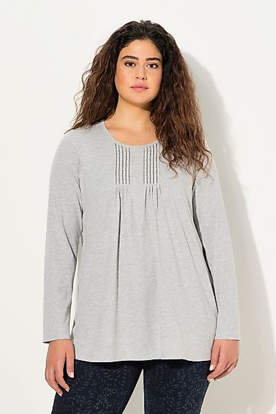 Ulla Popken T-Shirt Shirt Falten Perlen günstig online kaufen