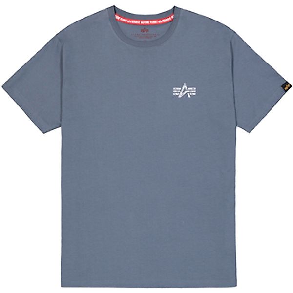 Alpha Industries  T-Shirt Signature Backprint T-Shirt - denim blue günstig online kaufen