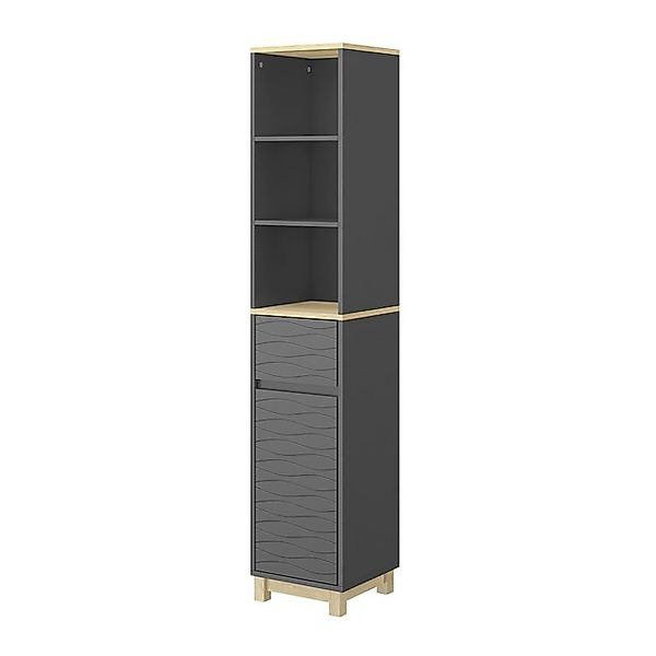 Vicco Badezimmermöbel Livia Anthrazit 30 x 152 cm mit Schublade günstig online kaufen