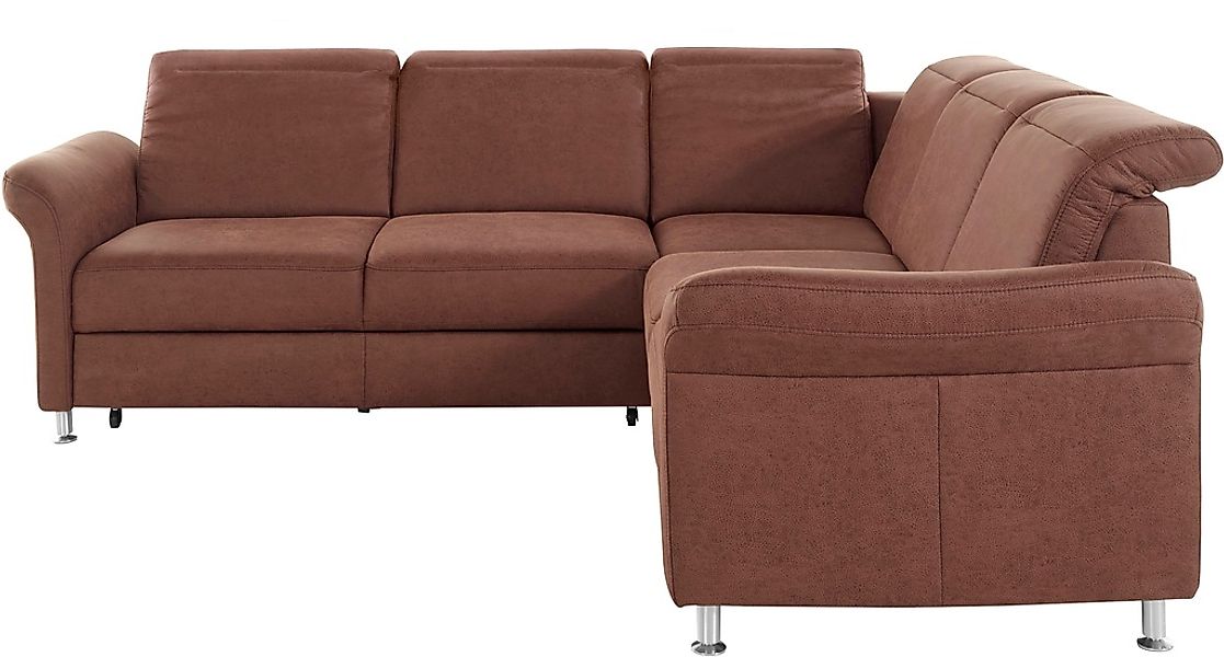 sit&more Ecksofa »Darwin L-Form« inklusive Federkern, wahlweise mit Kopftei günstig online kaufen