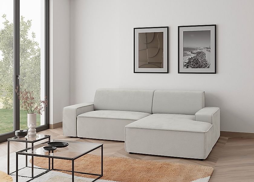 TRENDMANUFAKTUR Ecksofa "Graz, wahlweise mit Sitzvorschub und Bettkasten, L günstig online kaufen