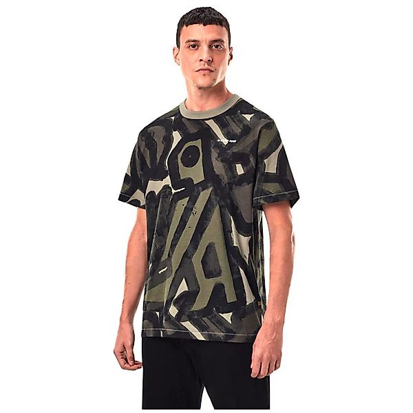 G-star Brushed Object Allover Print Loose Kurzarm T-shirt S Shamrock Brushe günstig online kaufen