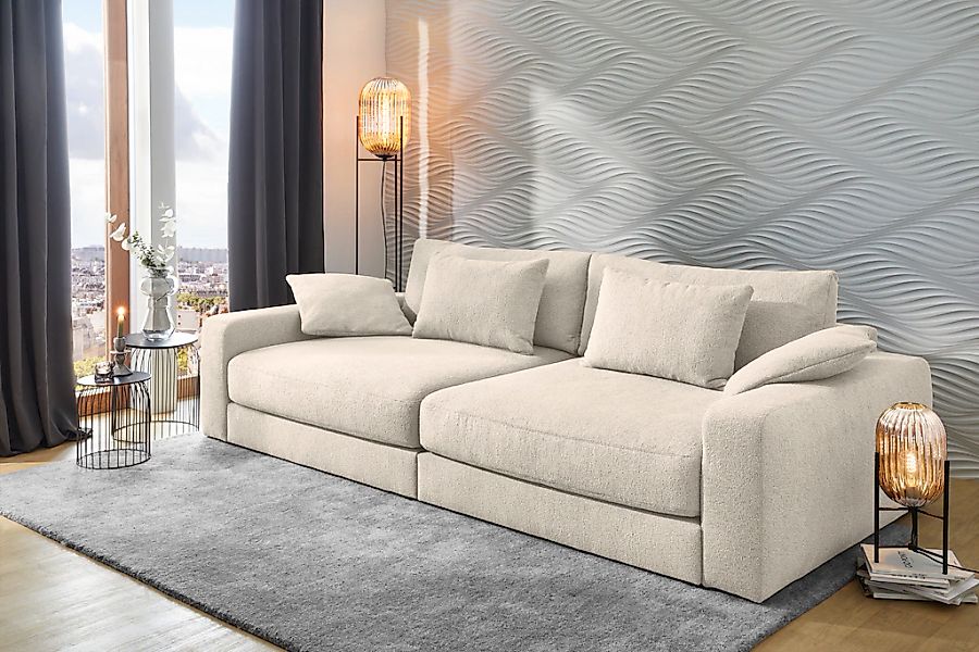 Jockenhöfer Gruppe Big-Sofa "Milano XXL, B: 290 cm" mit Zierkissen, Relaxfl günstig online kaufen