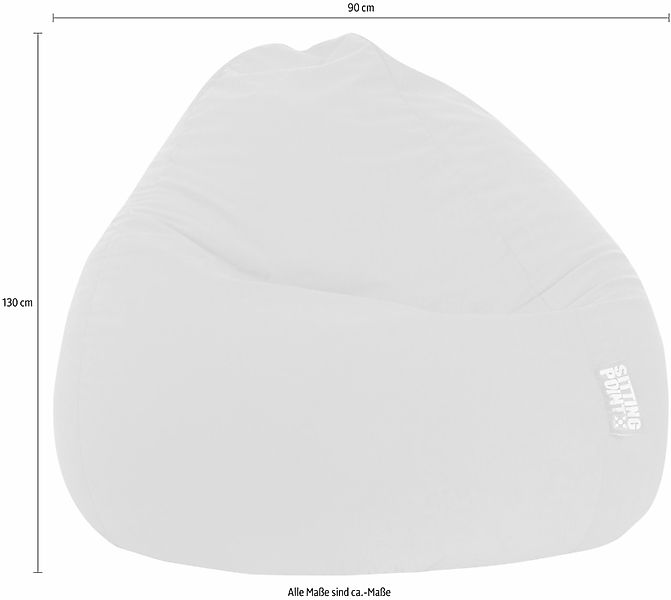 Sitting Point Sitzsack Easy 300 l Tomate günstig online kaufen