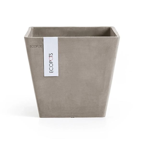 Ecopots Pflanztopf Rotterdam Braungrau 20 cm günstig online kaufen