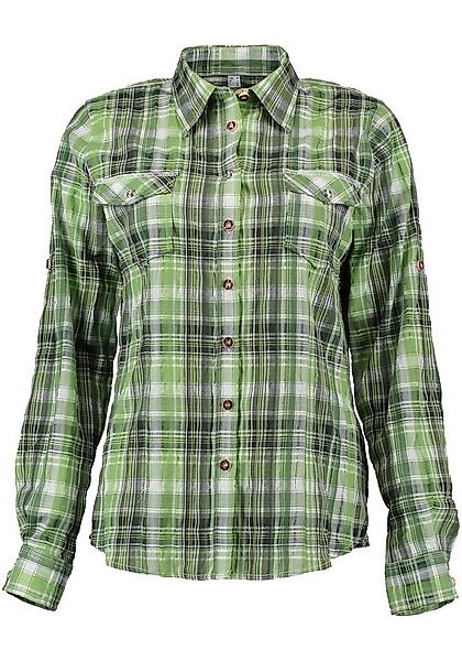 OS Trachten Trachtenbluse Clayor Langarmbluse mit Ärmeln zum Krempeln günstig online kaufen