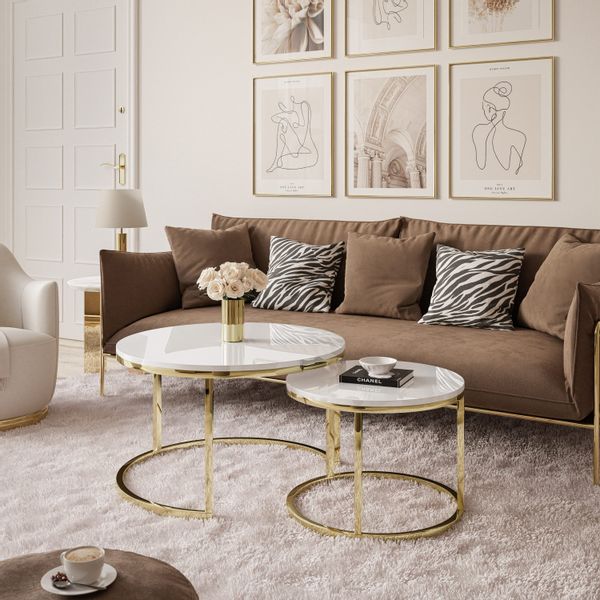 Lookway Couchtisch CIRI 2in1 Hochglanz mit günstig online kaufen