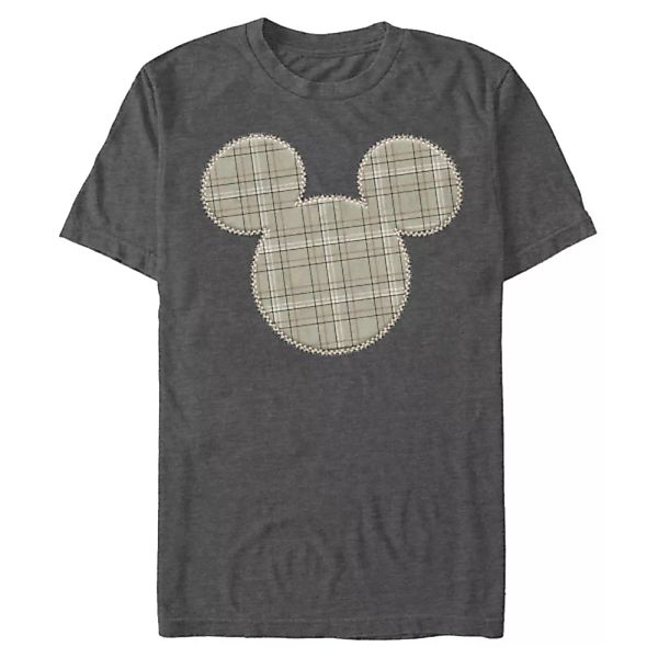 Disney - Micky Maus - Micky Maus Plaid Patch - Männer T-Shirt günstig online kaufen