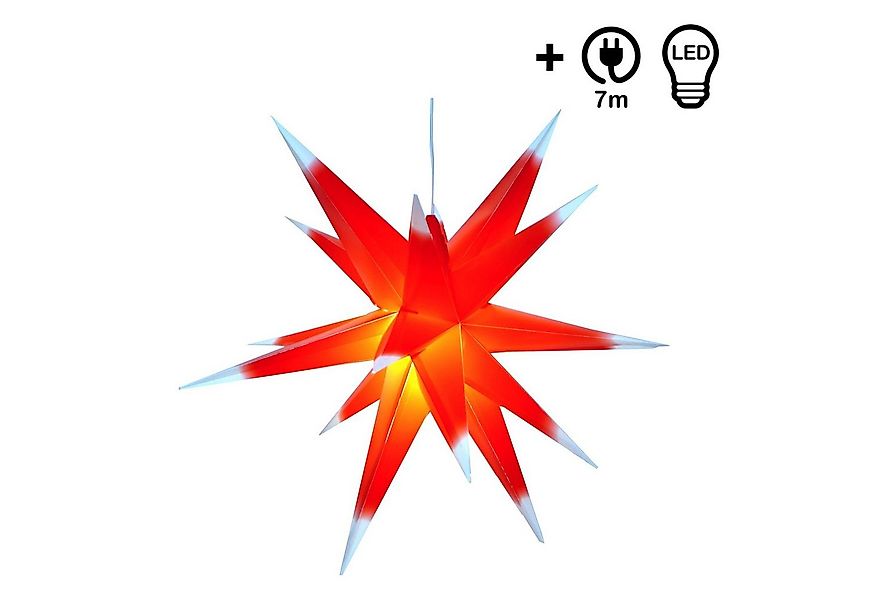 Guru-Shop LED-Stern für außen 3D Außenstern Kaspar, Weihnachtsstern,.., Leu günstig online kaufen